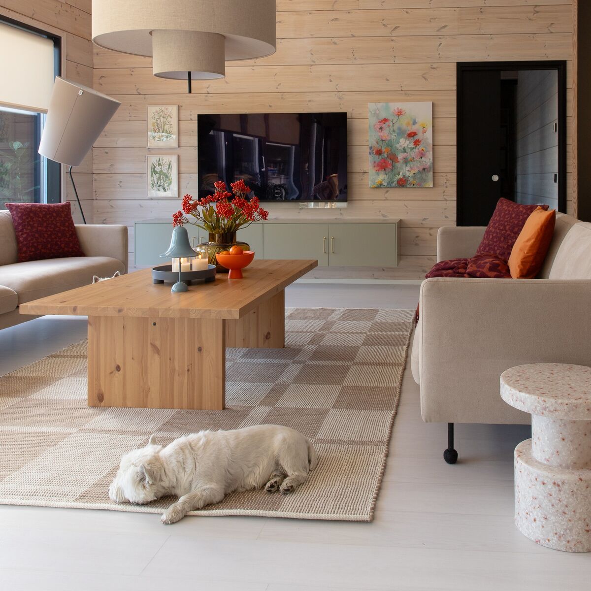 Finarte Riimi villamatto 170x240 cm beige